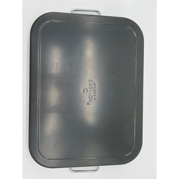 Crofton Nonstick Roasting Pan With Rack 16"x12"x3" Copper & Gray Carbon Steel Di - Picture 8 of 8